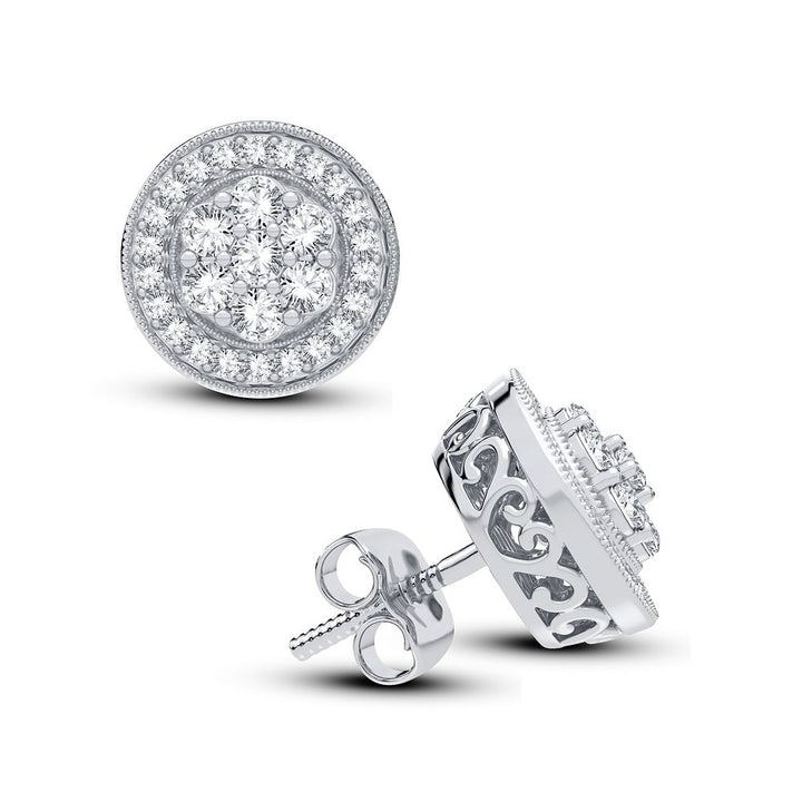 14K 1.00CT Diamond Earring