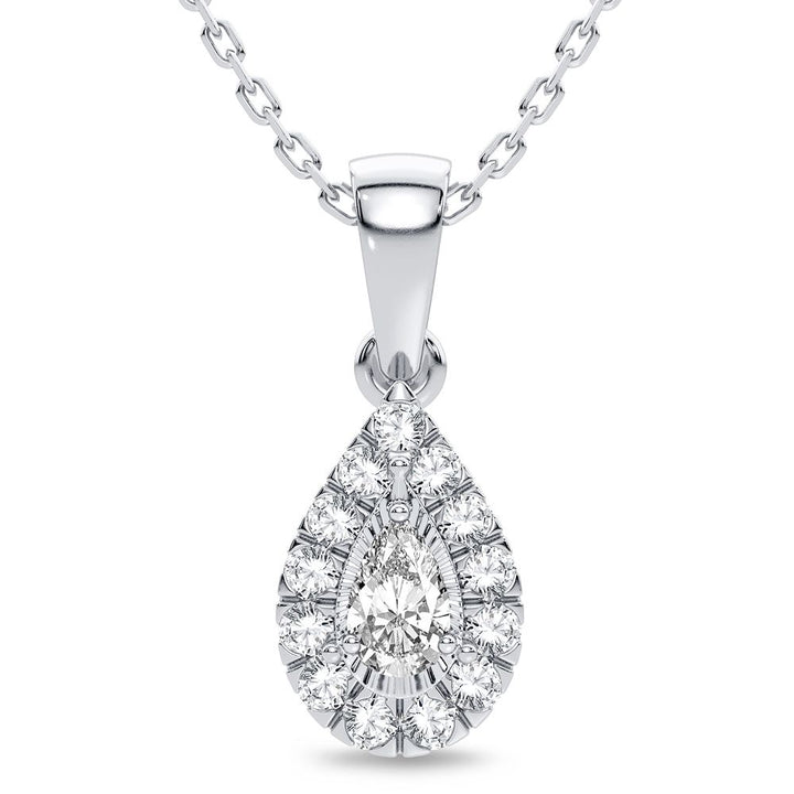 14K 0.25CT Diamond Pendant