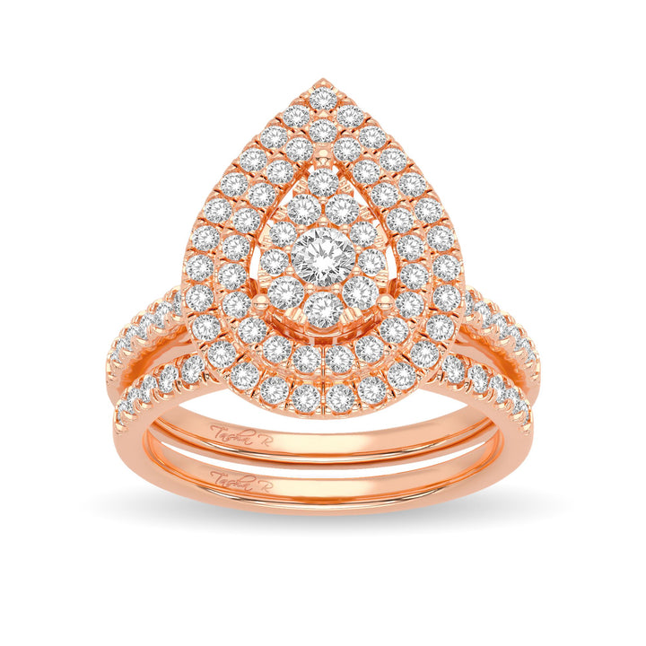 14K 1.00CT Diamond Bridal Ring