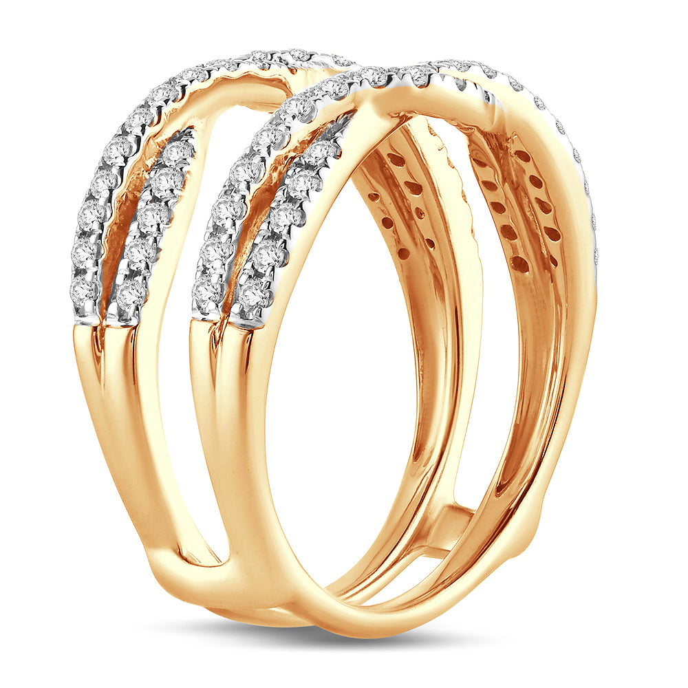 14K 0.50CT Diamond RING GUARD