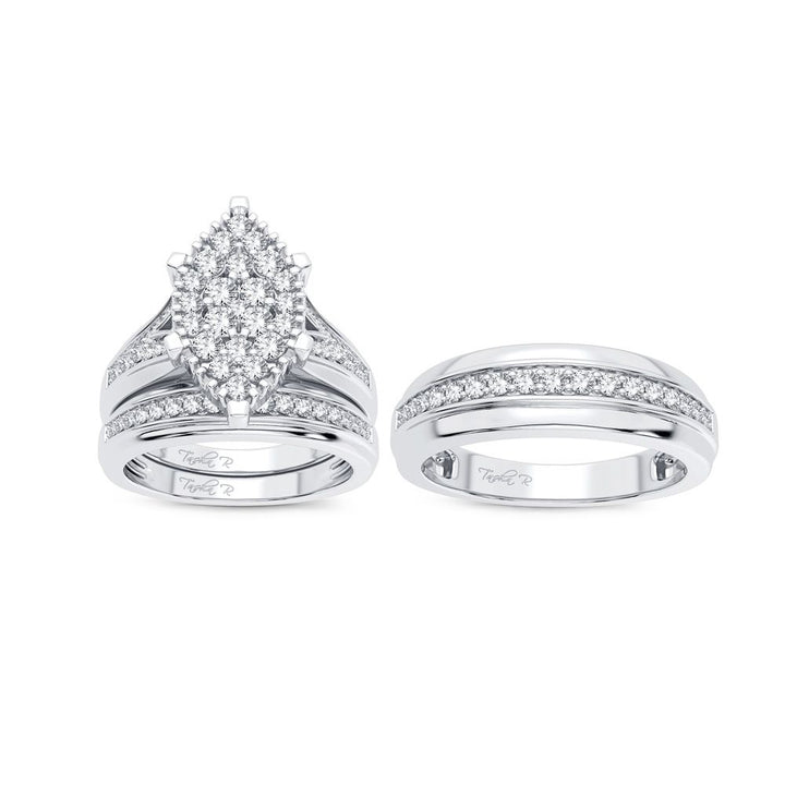 14K 1.14CT Diamond Trio Set