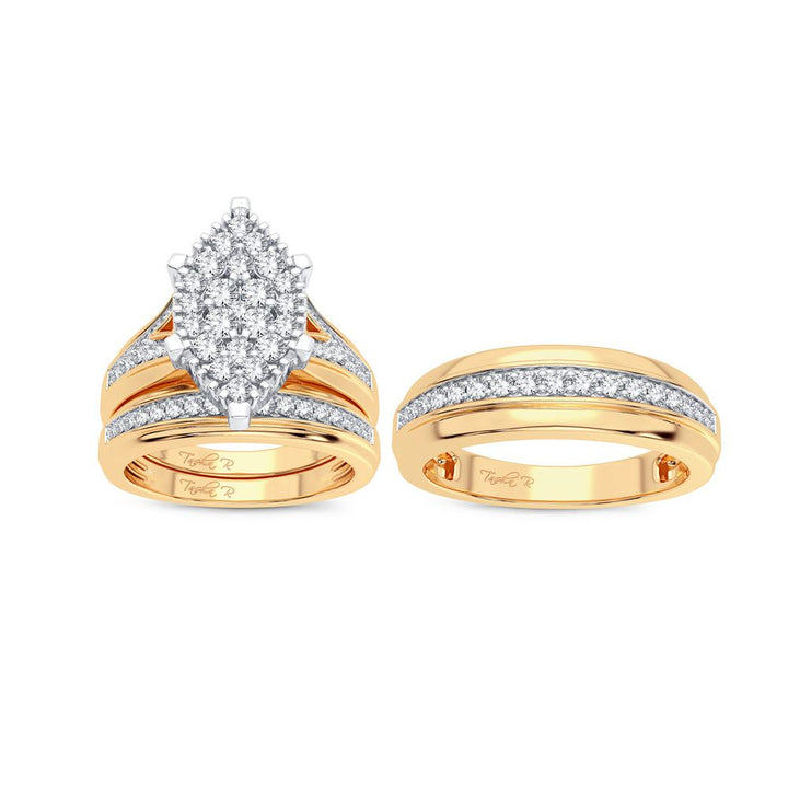 14K 1.14CT Diamond Trio Set
