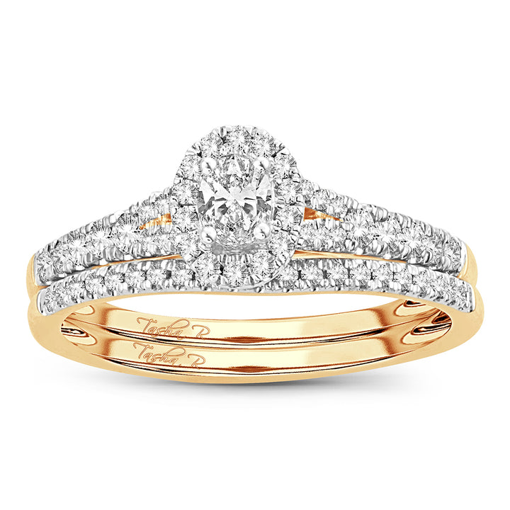 14K 0.50CT Fancy Cut Bridal