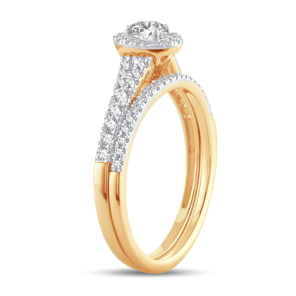14K 0.50CT Fancy Cut Bridal