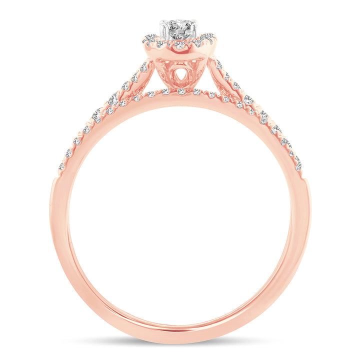 14K 0.50CT Fancy Cut Bridal