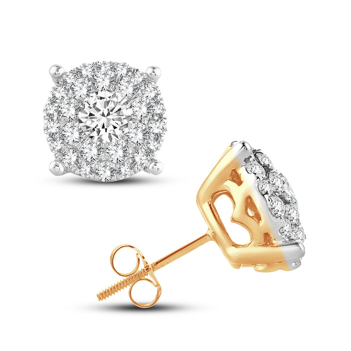 14K  1.54CT  Diamond Earring