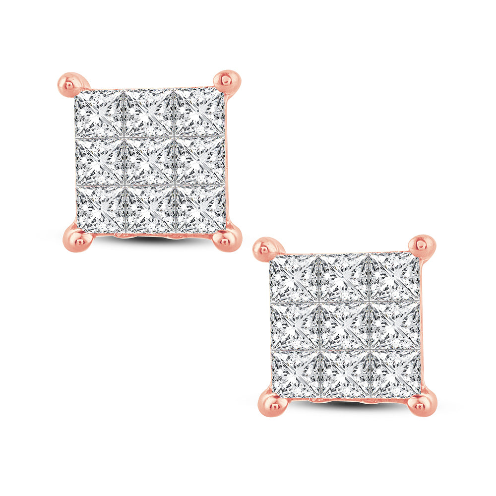 14K 1.00CT Diamond Earring