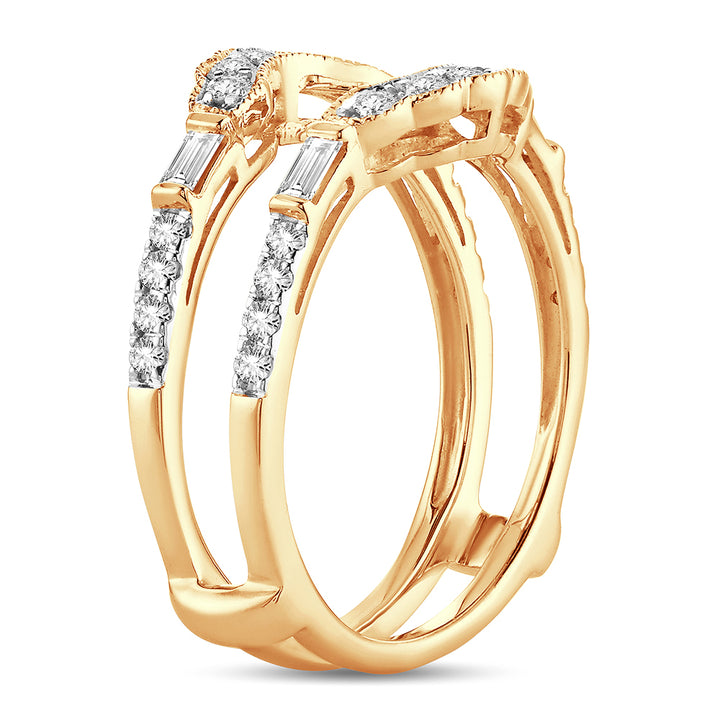 14K 0.50CT Diamond RING GUARD