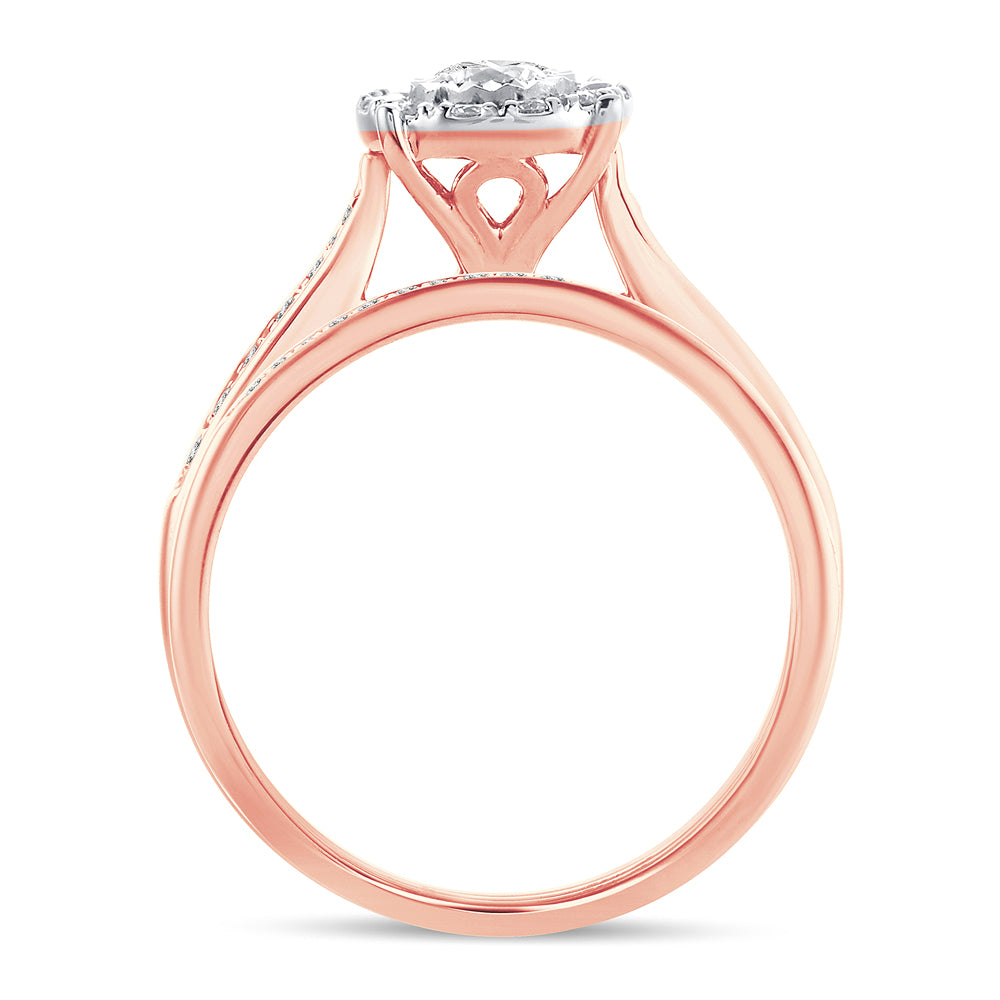 14K 0.45ct Diamond Bridal Ring