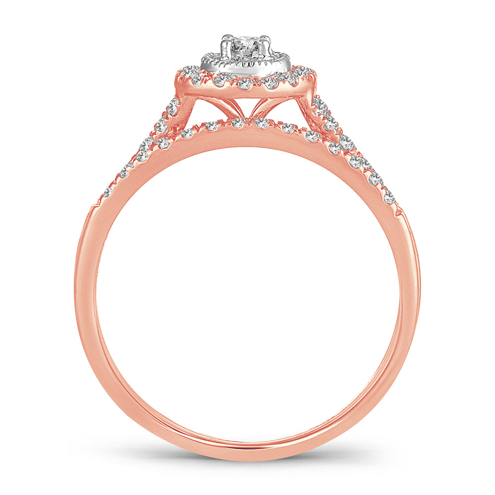 14K 0.33CT DIAMOND BRIDAL RING