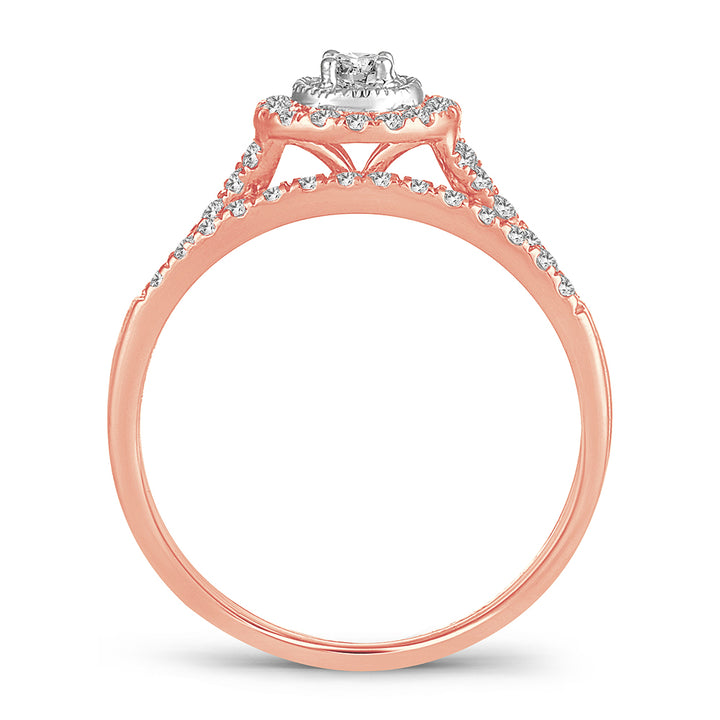 14K 0.33CT DIAMOND BRIDAL RING