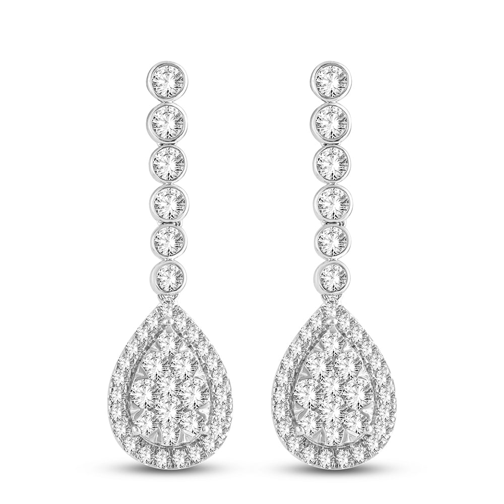 14K 3.01CT Diamond Earrings