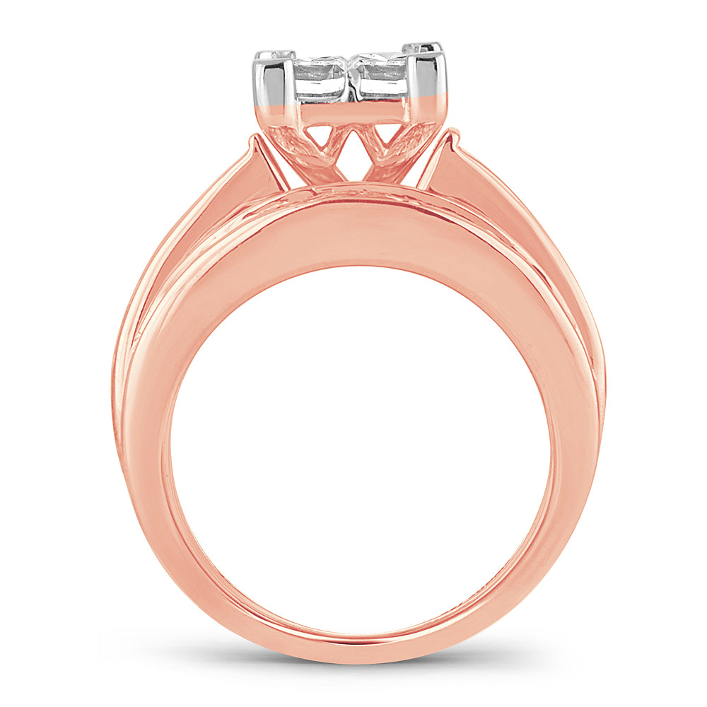 14K  3.00CT  PR/CT DIAMOND  BRIDAL  RING