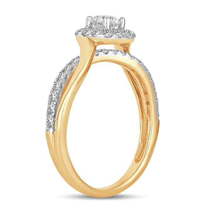 14K 0.73CT Engagement Ring