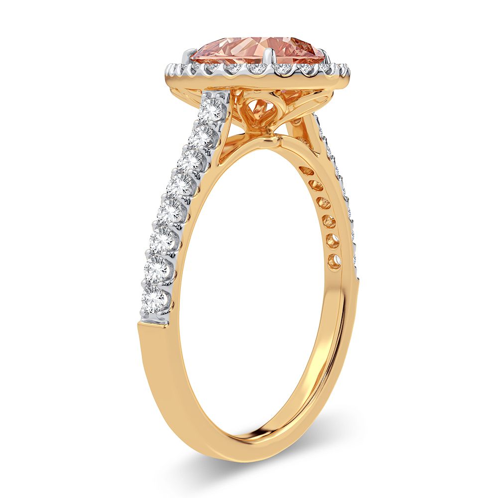 14K 0.33ct Morganite ring