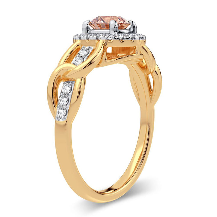 14k 0.20ct Morganite Ring