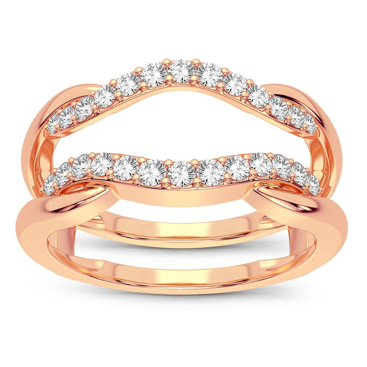 14K 0.33CT Diamond Ring Guard