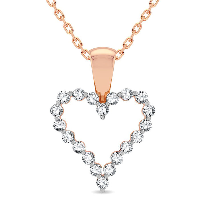 14K 0.25CT Diamond Pendant