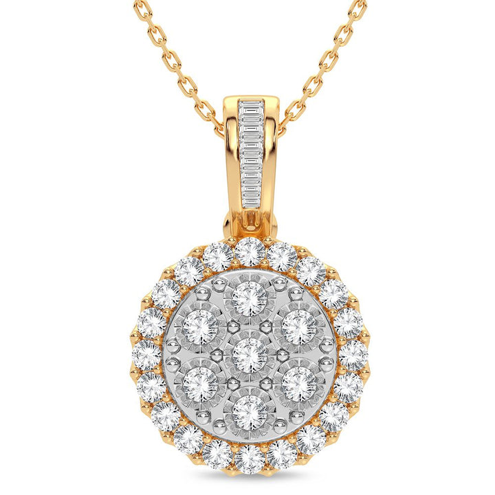 14K 1.00CT Diamond Pendant