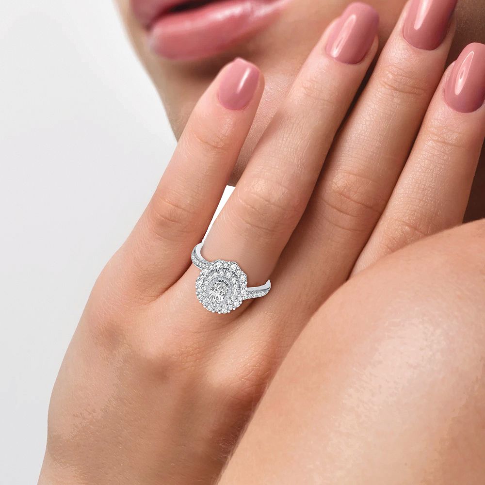 14K 0.90CT Diamond Ring