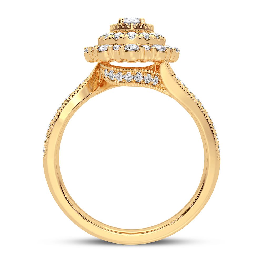14K 0.90CT Diamond Ring